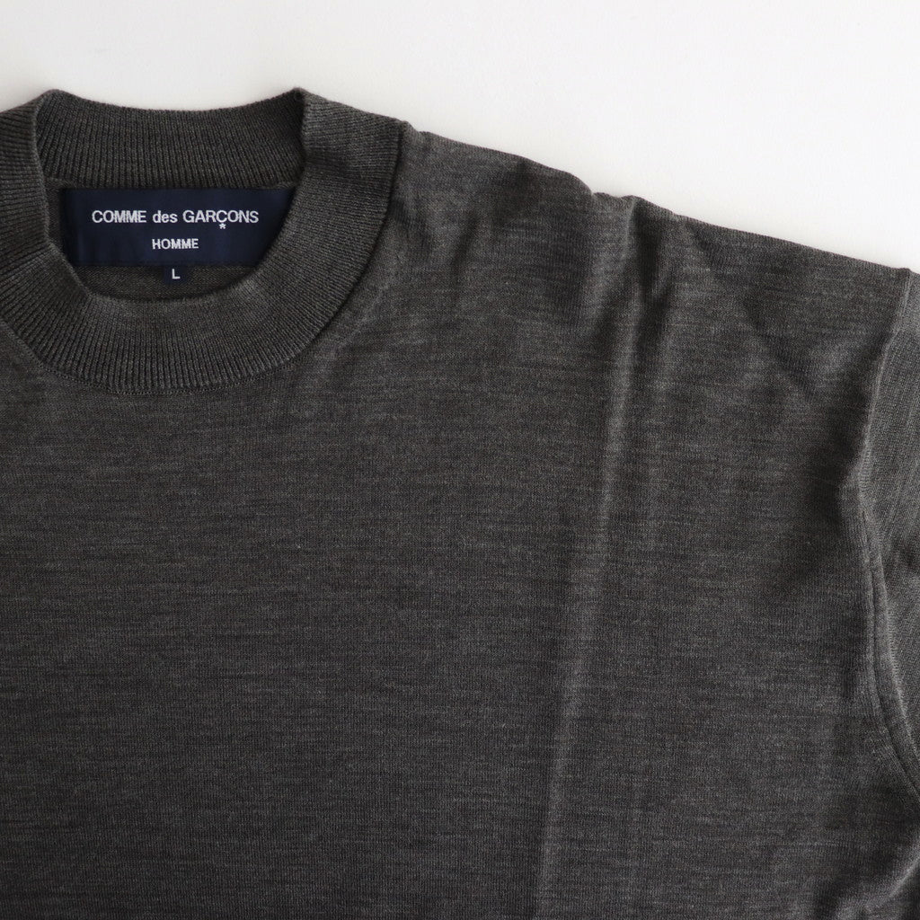 梳毛エステル天竺 セーター #CHARCOAL [HN-N001-051]