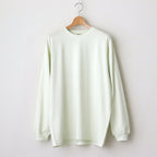 LUSTER PLAITING L/S TEE #IVORY PISTACHIO [A00P01GT]