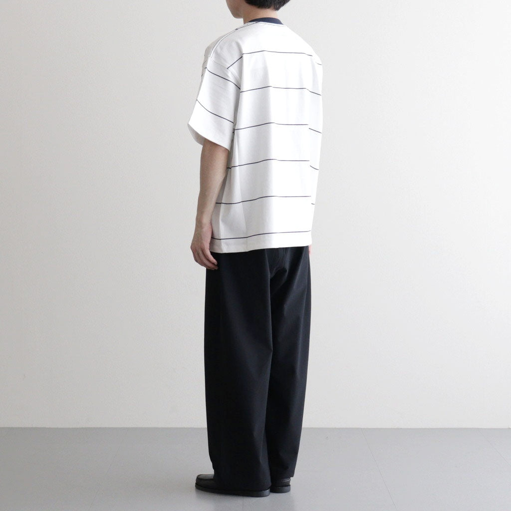 PIN BORDER S/S TEE #WHITE×NAVY [FSC261-70262]