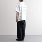 PIN BORDER S/S TEE #WHITE×NAVY [FSC261-70262]