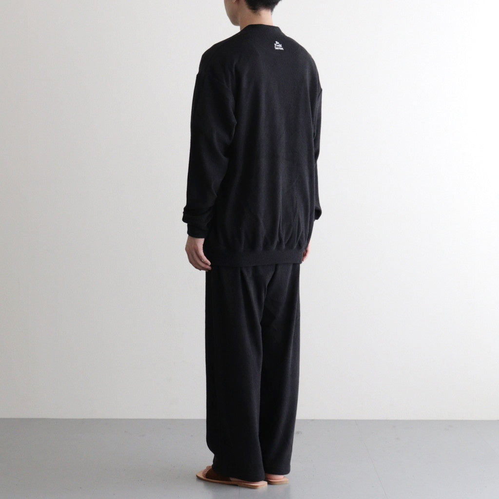 UTILITY PILE CARDIGAN SET-UP #BLACK [FSR253-60211]