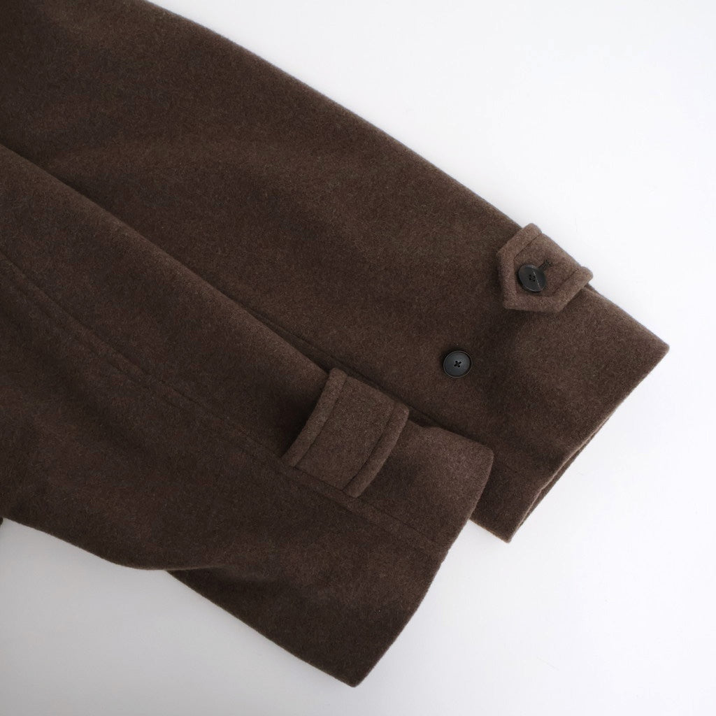 SUPER FINE WOOL MOSSER SOUTIEN COLLAR COAT #TOP BROWN [A25AC04WM]