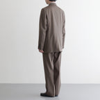 LIGHT WOOL MAX GABARDINE JACKET #DARK OLIVE BROWN [A26SJ02MG]