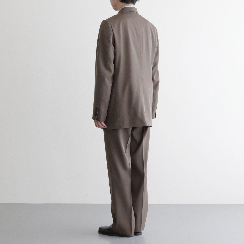 LIGHT WOOL MAX GABARDINE JACKET #DARK OLIVE BROWN [A26SJ02MG]