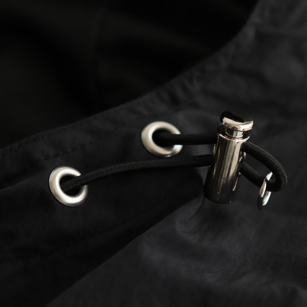 NYLON HOODED JACKET #BLACK [2541000203]