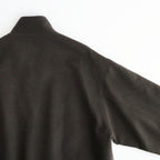 BABY CAMEL FLANNEL ZIP BLOUSON #DARK BROWN [A26AB03BF]