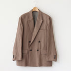 PAPER KERSEY SIDE OPEN DOUBLE-BREASTED JACKET #TAUPE [YK21SS0186J]