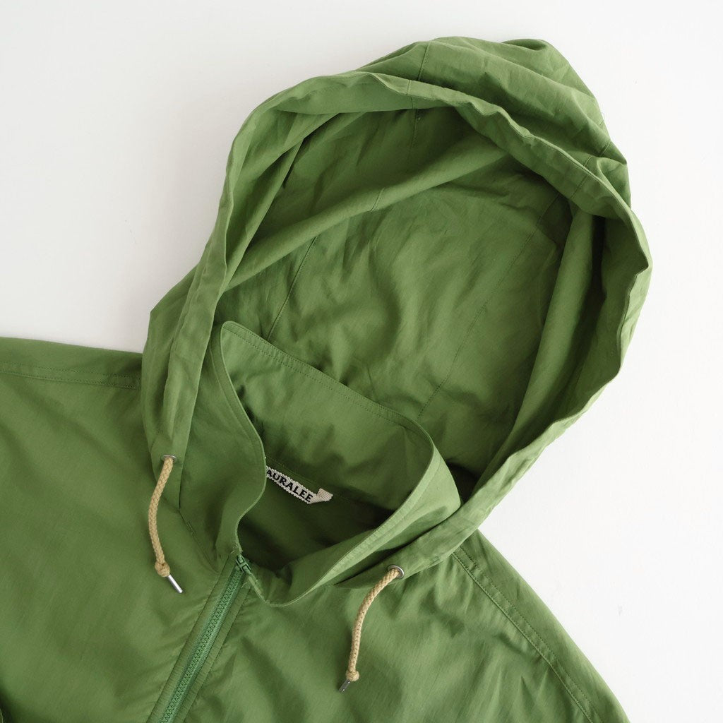 SUPER FINE COTTON LAWN HOODED BLOUSON #DUSTY GREEN [A26SB01CL]