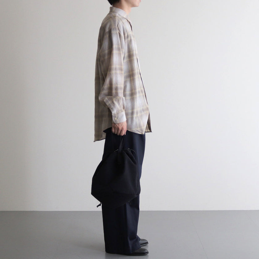 SHUKUJU WOOL HELMET BAG #NAVY [K010W]