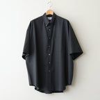 Fine Wool Heather Oversized S/S B.D. Shirt #CHARCOAL [GM261-50319]
