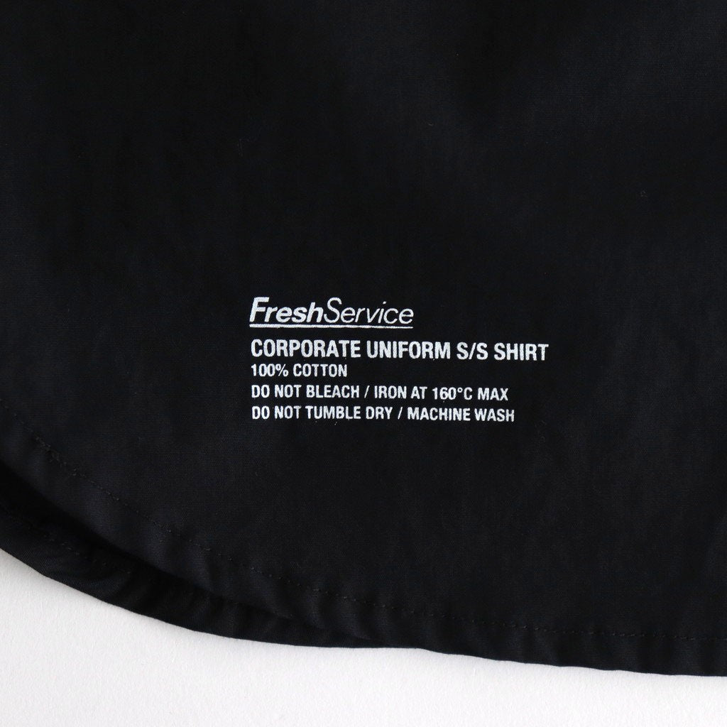 CORPORATE UNIFORM S/S SHIRT #BLACK [FSC261-50103B]