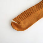 HEMP ORGANIC COTTON STRIPE SOCKS #SUNSETGOLD/WHITESAND [R1468-SS26]