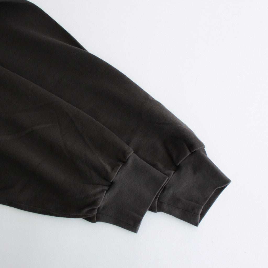 SUPER HIGH GAUGE SWEAT ZIP BLOUSON #DARK BROWN [A24AB01CU]