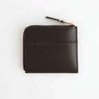 L字型ZIP財布 - TRIPLE STITCH #Brown [8Z-S310-051]