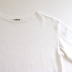 PIMA COTTON JERSEY BOAT NECK P/O #WHITE [A25SP01PC]