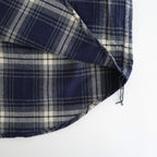 綿フランネルチェックシャツ #NAVY [HP-B021-051]