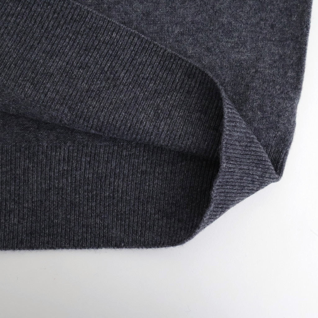 Wool Cashmere Turtle Knit #GRY [12520537]