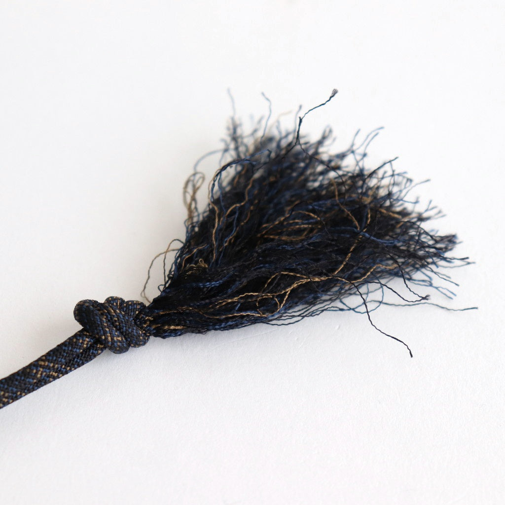 Silk braid Code #Fringe Black Navy Mix [N-1246]