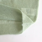 KID MOHAIR SHEER KNIT POLO #PALE GREEN [A25SP05FG]