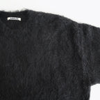 BRUSHED SUPER KID MOHAIR KNIT P/O #INK BLACK [A25AP02KM]