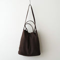 3WAY LARGE TOTE （OIL SUEDE） #DARK CHOCO [L-1]