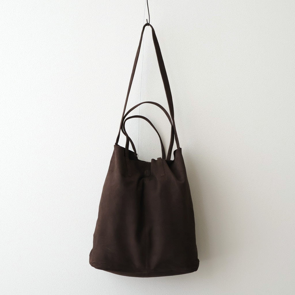 3WAY LARGE TOTE （OIL SUEDE） #DARK CHOCO [L-1]