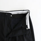 Melange Herringbone Pleated Wide Shorts #BLACK [GM261-40333]