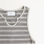 STRIPE TIGHT TANK TOP #SMOKE BLUE [2541000903]