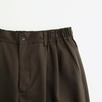 WIDE EASY SHORT TROUSERS #DARK BROWN [ST.1435]