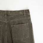 GARMENT-DYED FINX CORDUROY 5P WIDE PANTS #OLIVE BROWN [A26AP01FX]