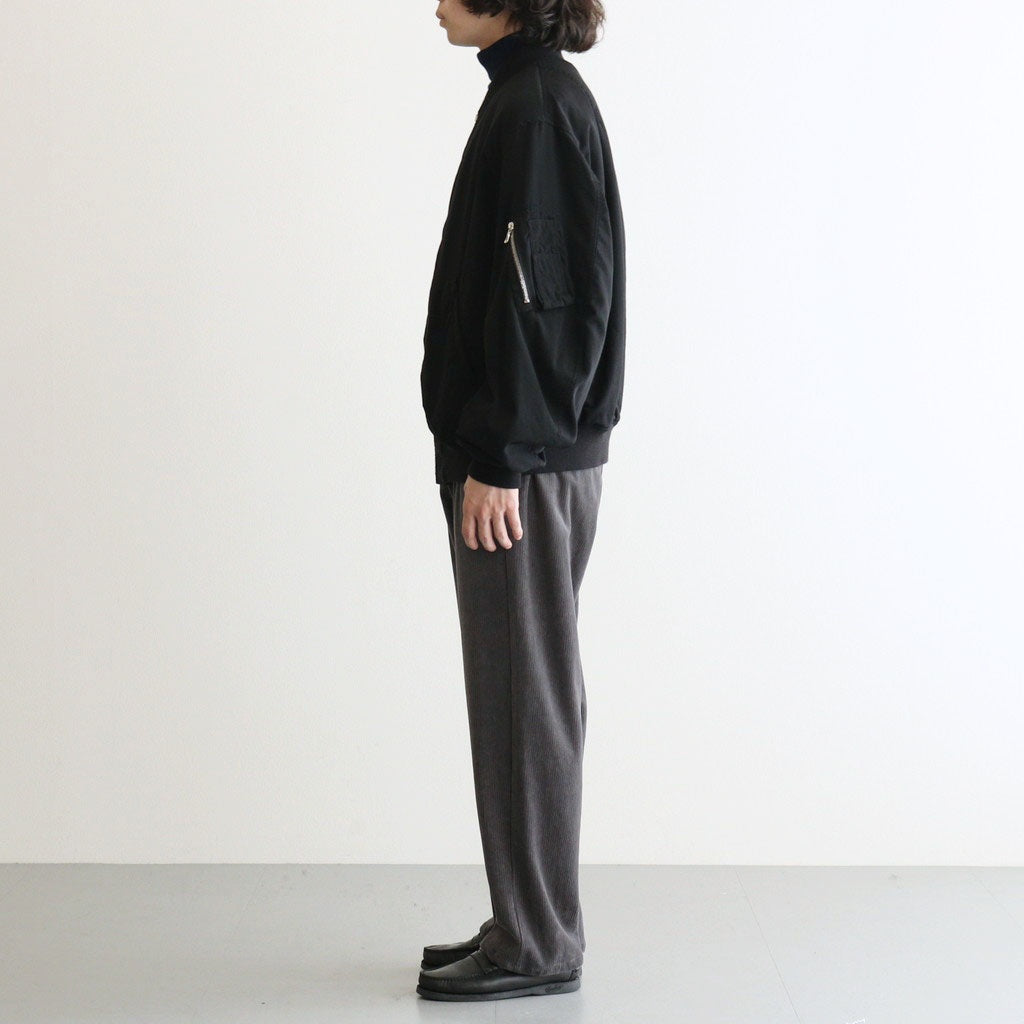 Soft Knit Corduroy Wide Tapered Chef Pants #GRAY [GM263-40112B]