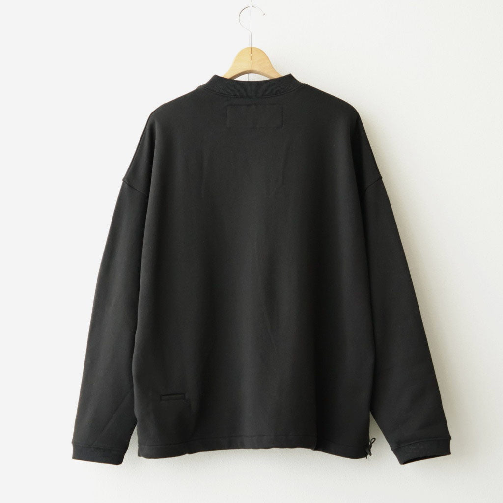 ハーフZipスウェットPO #BLACK [D226-T11101]