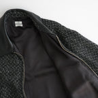Herringborn Tweed Zip Blouson #Black [YK26FW01314B]