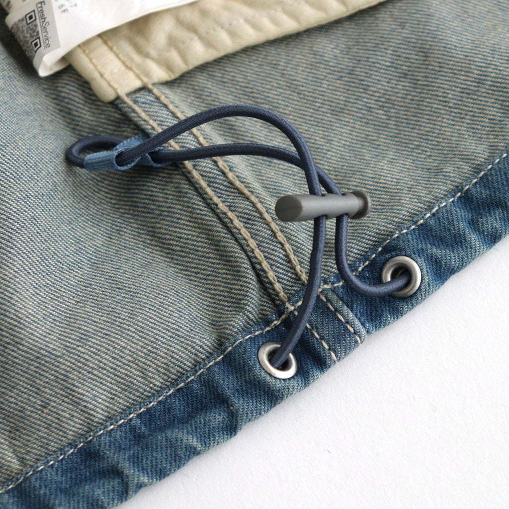 DENIM PULLOVER SHIRT #FADE INDIGO [FSC261-50187FB]