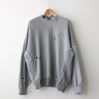 OVERSIZED RECONSTRUCTION SWEAT LS #GREY [ST.839]
