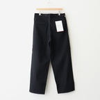Selvage Denim Two Tuck Pants #BLACK_WASHED [GU253-40061RB]