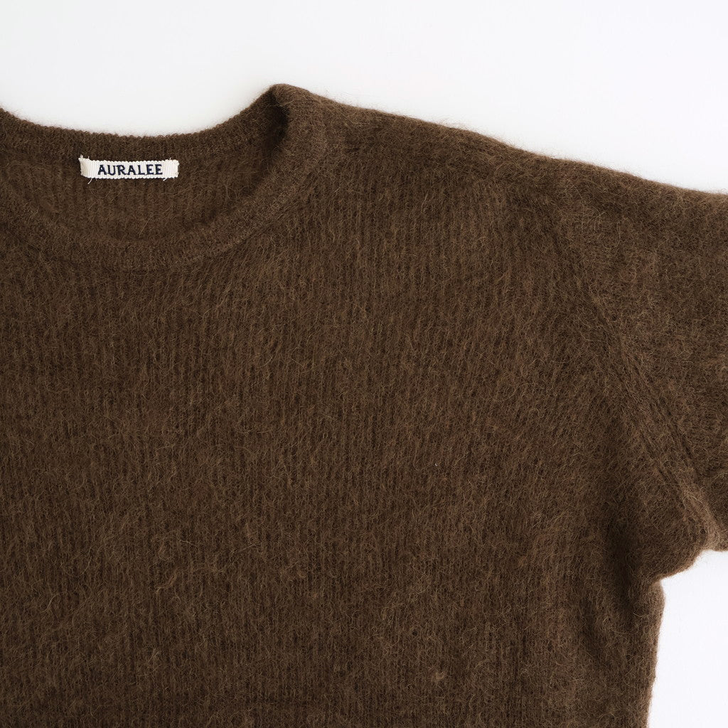 BABY SURI ALPACA SHEER KNIT P/O #DARK BROWN [A25AP01AK]