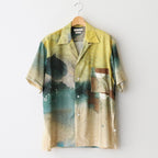 LANDSCAPE PRINTED OPEN COLLAR SHIRT #YELLOW [YK25SS0933SH]