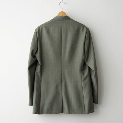 BLUEFACED WOOL JACKET #OLIVE GRAY STRIPE [A26AJ03BS]