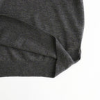 HIGH GAUGE SOFT CASHMERE KNIT P/O #CHARCOAL [A26AP01SM]