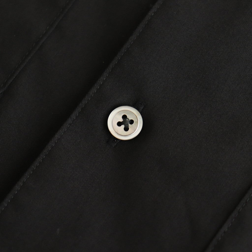 Solotex Twill S/S Oversized Box Shirt #BLACK [GM252-50001B]