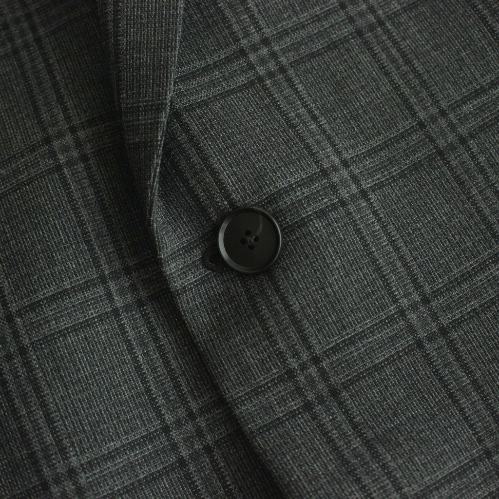 BLUEFACED WOOL CHECK JACKET #CHARCOAL CHECK [A24AJ01CB]