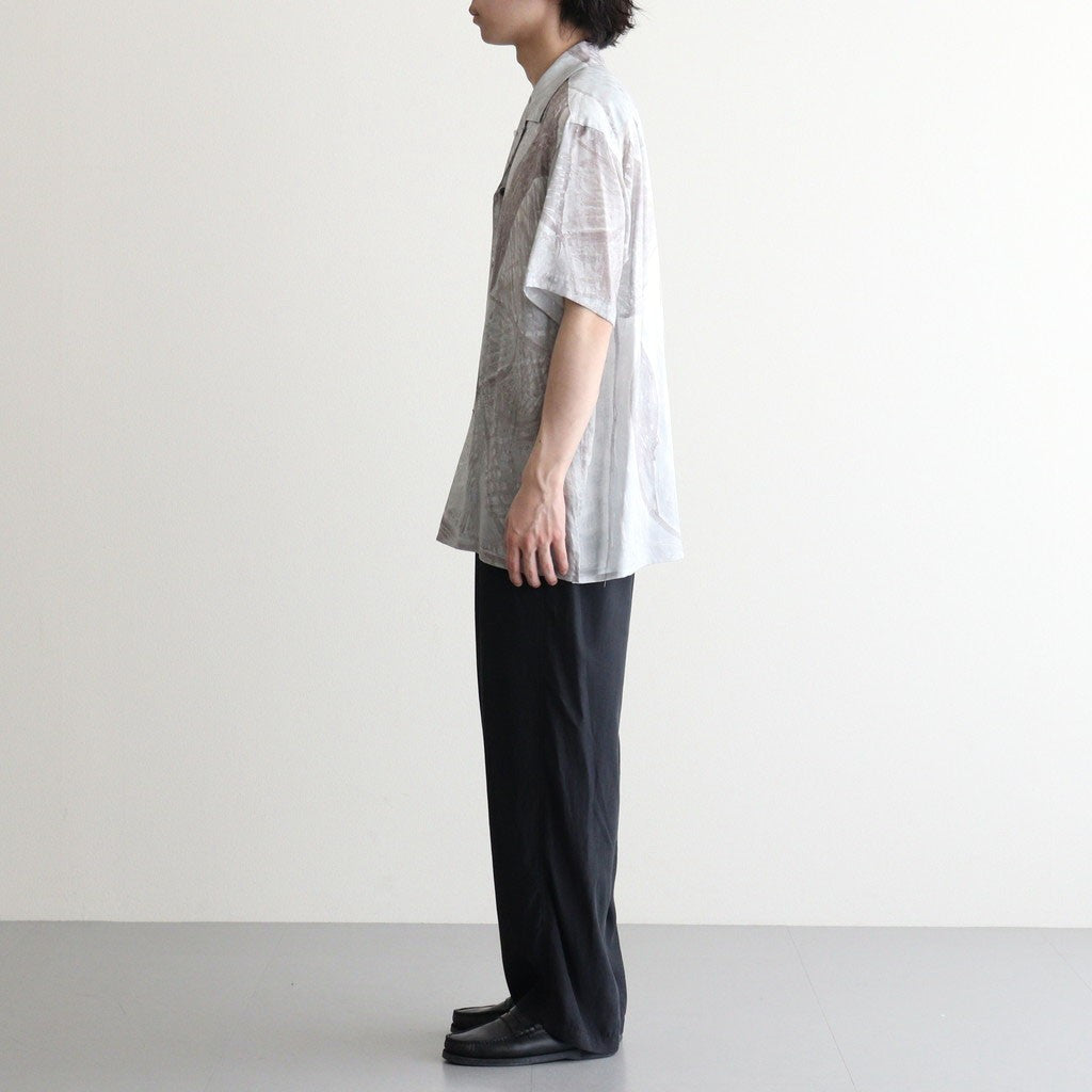 Printed Tencell Open Collar Shirt #GRAY [YK26SS01284SH]