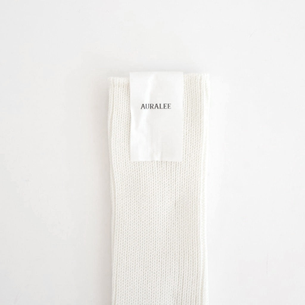COTTON LOW GAUGE SOCKS #WHITE [A26SS03SX-M]