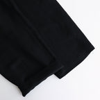 VIS/LI TWILL WIDE EASY TROUSERS #BLACK [ST.1156]