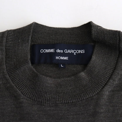 Worsted polyester jersey sweater #CHARCOAL [HN-N001-051]