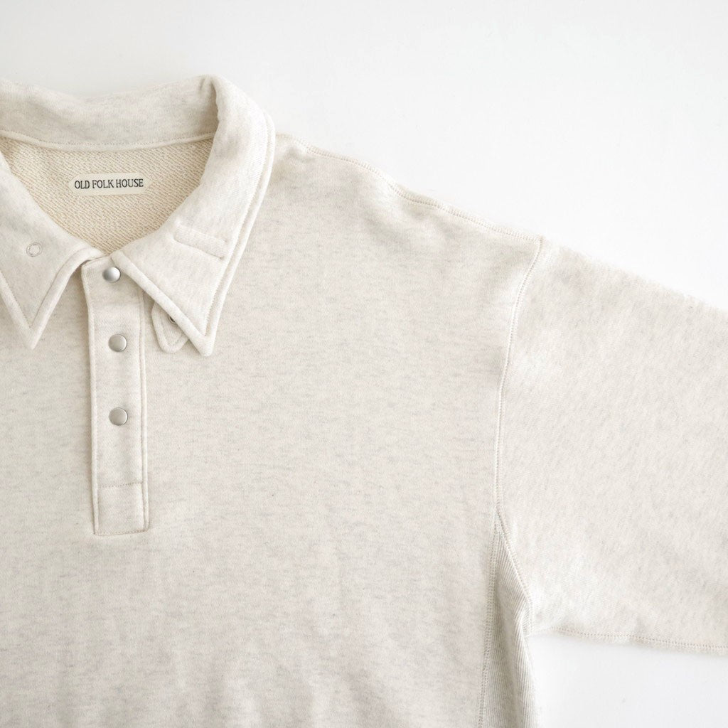 Half-Snap Sweatshirt #Heather Gray [OFH011PO61]