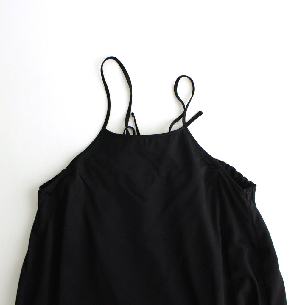 Viscose Wool Silk Gabardine Slip Dress #BLACK [GL241-60164]