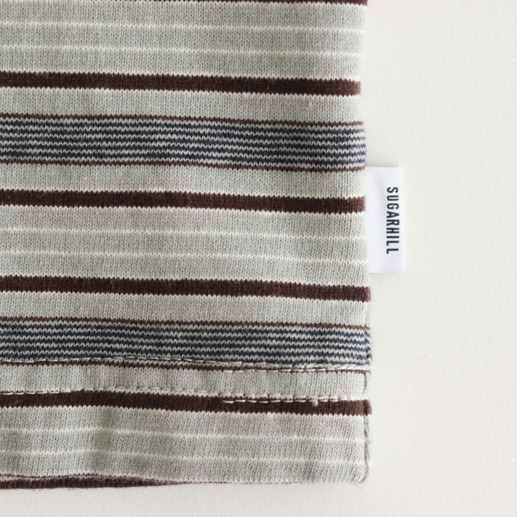 STRIPE TEE #SMOKE BLUE [2541000901]