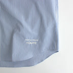 綿ストライプ L/S シャツ #NAVY×SAX×WHITE [HO-B007-051]